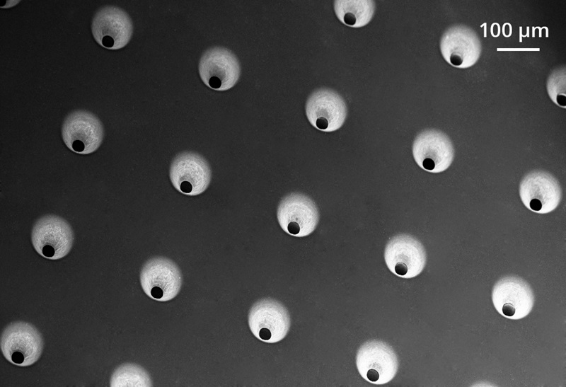 Ultrafast laser drilling