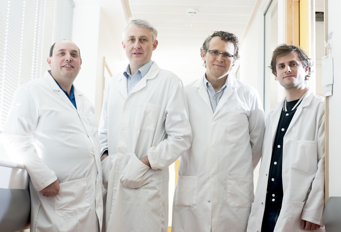 Tin men: The Warwick team.