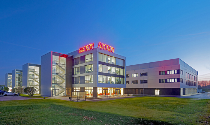 Aixtron's research and development and production facility in Herzogenrath, Germany.