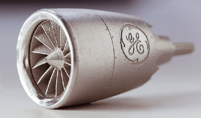 GE produced this model GEnx jet engine by 3D direct metal laser melting. GE produced this model GEnx jet engine by 3D direct metal laser melting.