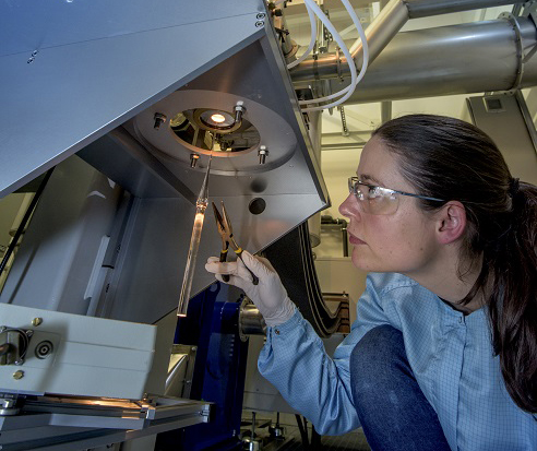 Fiber drawing in the University of Southampton cleanrooms.