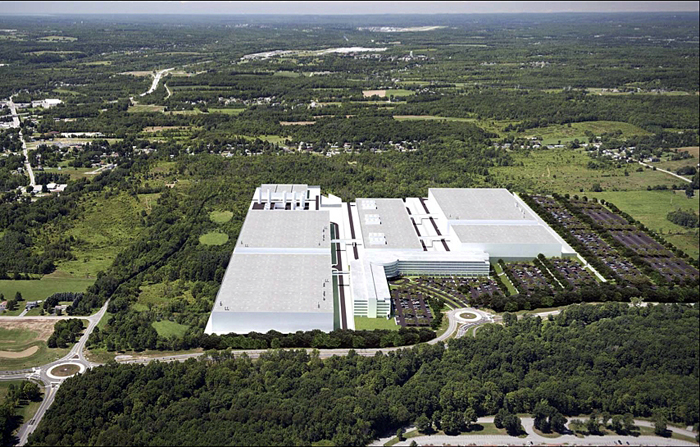 Artist’s rendering of ams’ pending semiconductor wafer fab at Marcy, Utica, New York.