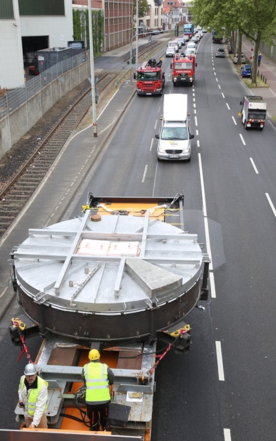 Blank transportation through Mainz