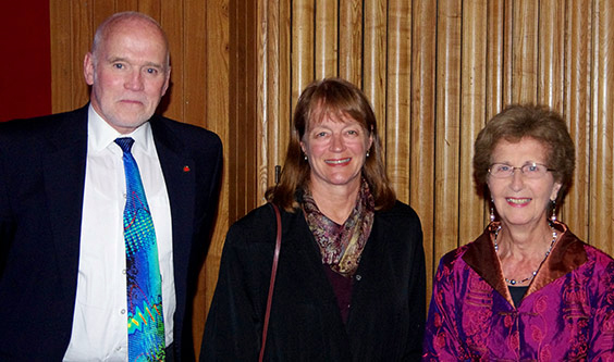 SPIE's Eugene Arthurs, Imperial's Alice Gast and Kidger Optics' Tina Kidger.