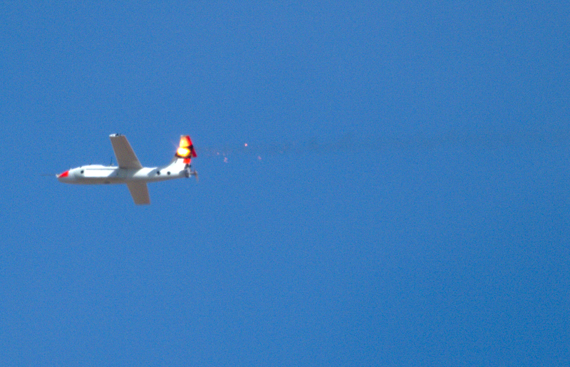 Hot tail: Lockheed Martin's 30kW DEW brought down five UAVs.