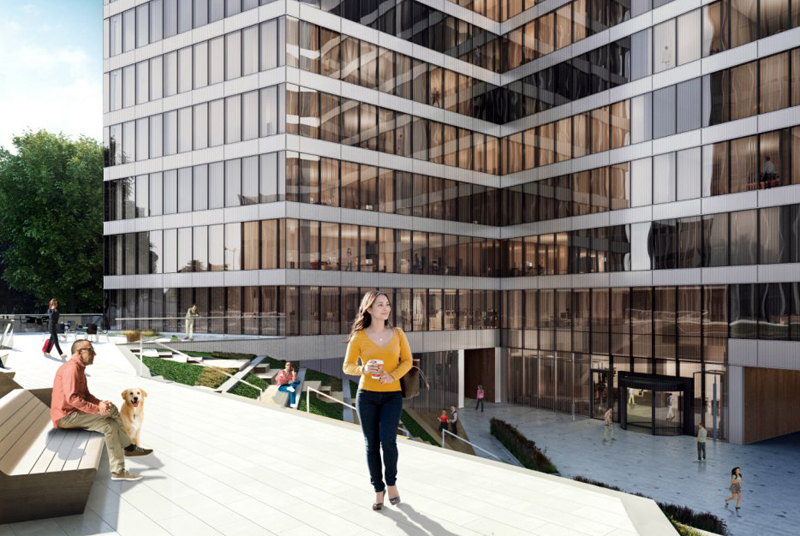 Solar power: Buildings overlaid with the perovskite film generate electricity.