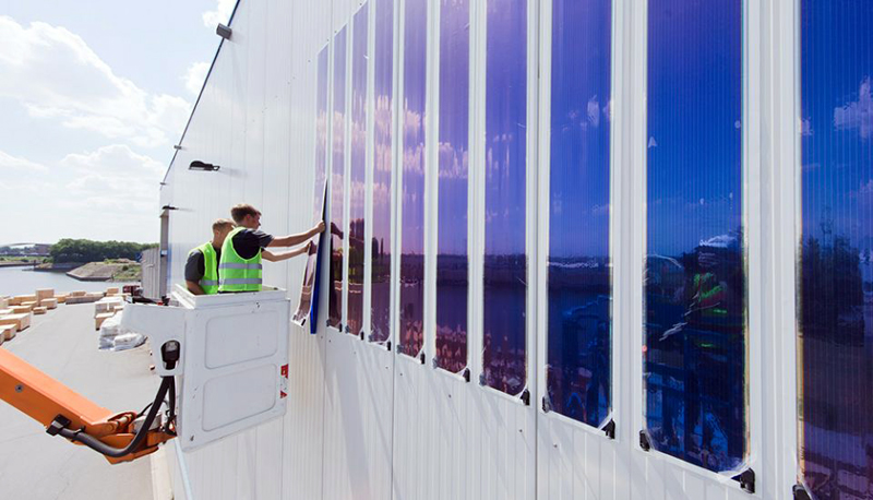 Trial installation has 192 3m-long HeliaSol film panels manufactured by Heliatek