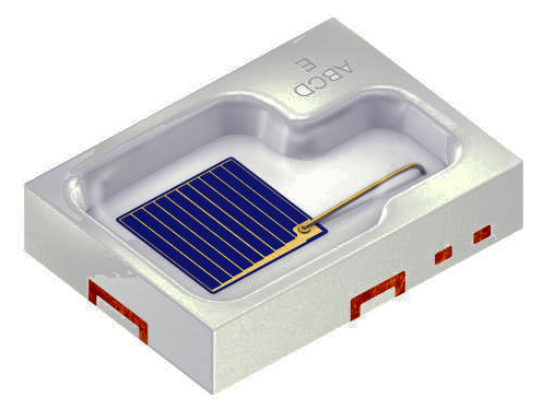 The Synios P2720 IR LED has the same footprint as the 850 nm version.