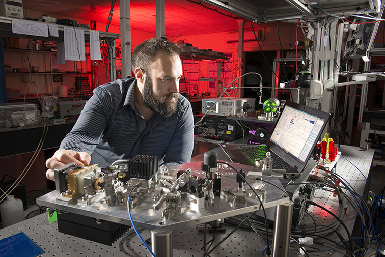 STFC’s Nart Dagistani developed the original laser spectroscopy system.