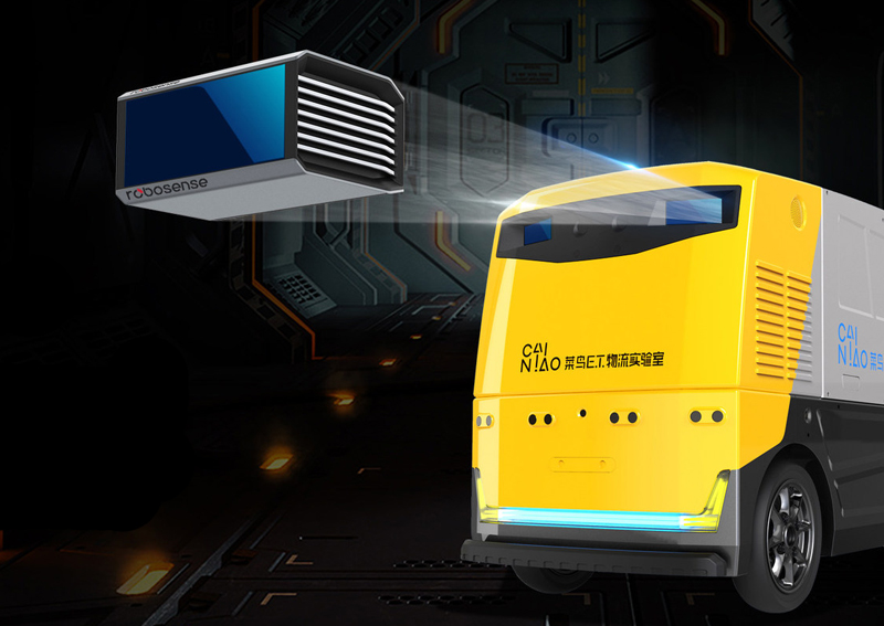 G Plus is the first solid-state LiDAR unmanned logistics vehicle.