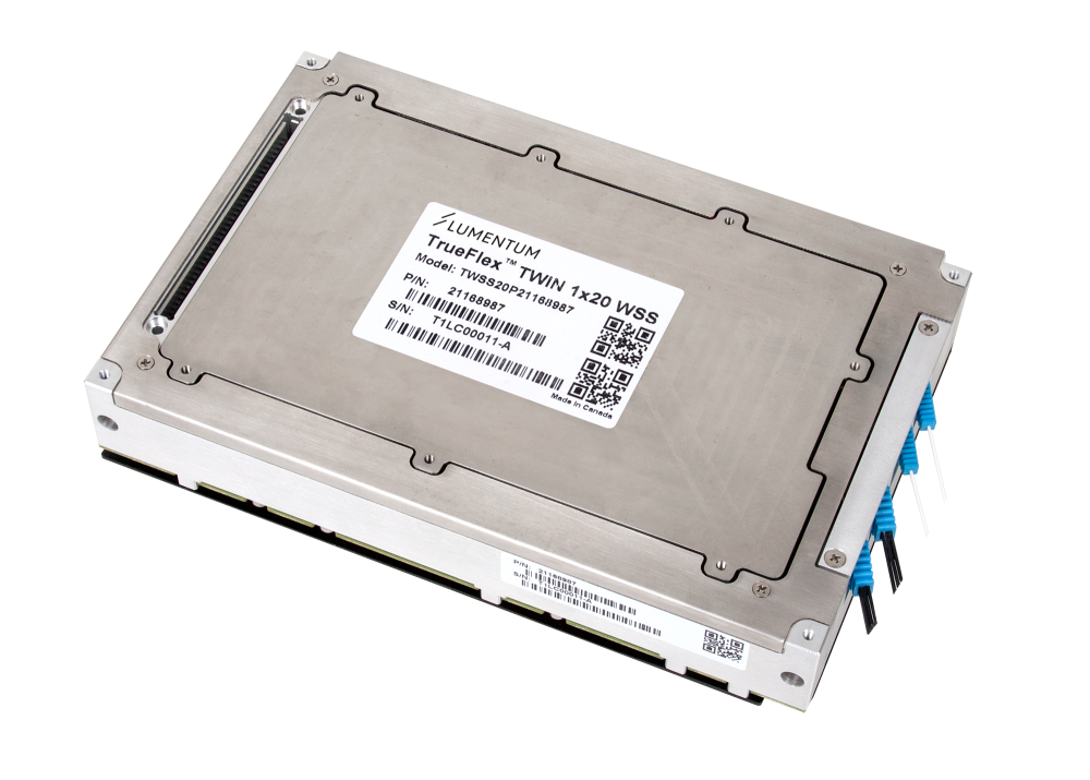 Top sellers: Lumentum's TrueFlex ROADMs (above), commercial and pump lasers.