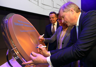 Ceremonial opening of Schott's new €30M glass-ceramic facility in Mainz.