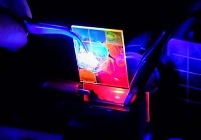 Colloidal Quantum Dots produce laser light assisted by an electric field.