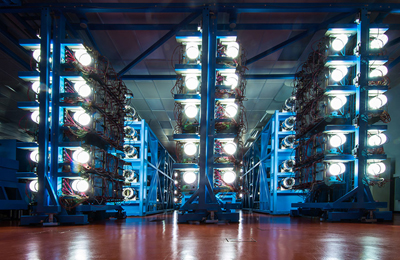 Researchers used the Omega Laser Facility at the Rochester's LLE.