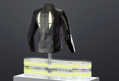 Be safe, be seen: hybrid OLED creates innovative functional luminous surfaces.