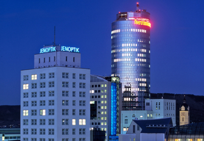 Jenoptik's Ernst Abbe Building in Jena, Germany.
