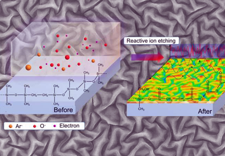 Reactive ion etching enables generation of quasi-periodic nanostructures.