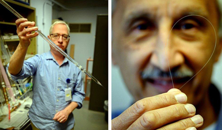 Colin Baker (L) and Jas Sanghera, of the U.S. Naval Research Laboratory.