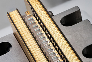 High-power diode laser stack; used as pump laser source.