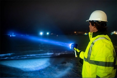 SLD's LaserLight technology delivers high-density white light. 