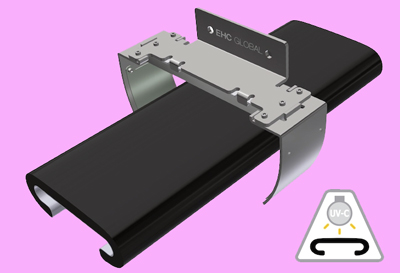 EHC Safety+ Handrail Sterilizer with Violeds technology.