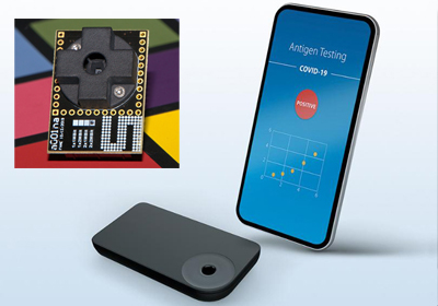Cloud-connected Lateral Flow Tester based on ams spectral sensor AS7341L.
