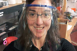 Dr Kerrianne Harrington: 3D-printing masks.