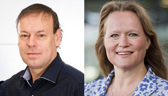 Mask search: Professors Bert Blocken and Kitty Nijmeijer.