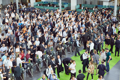 LASER 2019 (above) was very busy; social distancing may be required next year.