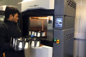 Widely reported: Laser 3D-printing of masks.