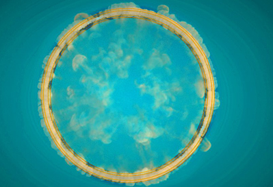 Much like the smoke from a candle, laser light can also be turbulent.