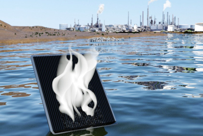 The technique can purify contaminated water near chemical plants, for example.