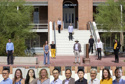 Socially-distanced: UArizona CQN team members (click for more info).