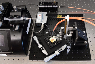 OIST’s optical-microfluidic lab on chip is economical to mass-produce. 