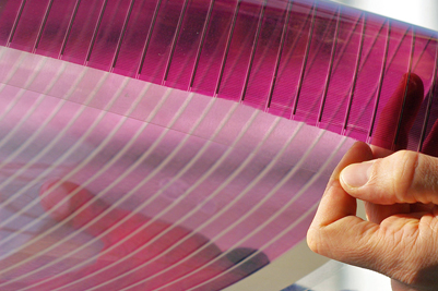 Large scale: organic solar PV modules are now almost 15% efficient.
