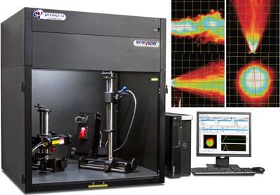 Proveris' SprayVIEW systems measure and analyze a spray's pattern.