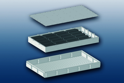 Test pieces: ILT uses lightweight steel alloy e-vehicle battery boxes.
