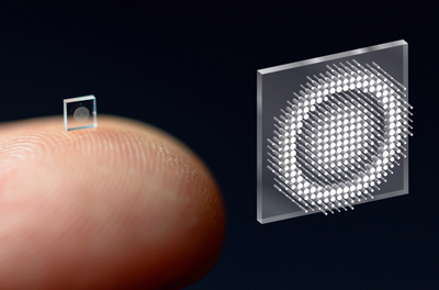 Ultracompact camera is the size of a coarse grain of salt.
