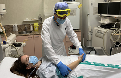 Medical photonics to improve ICU care of Covid-19 patients toward rehabilitation.