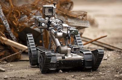 Thermal imaging robots are helping with the search.