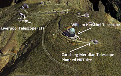 The NRT will be built alongside its sibling facility, the Liverpool Telescope on La Palma.