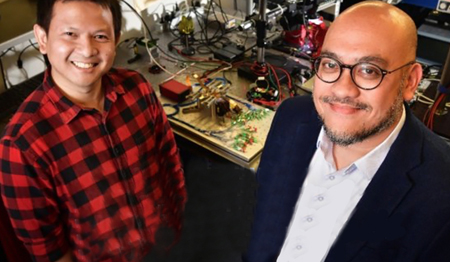 Twente team: Dr Okky Daulay and Prof Dr David Marpaung.