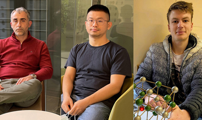 Gerasimos Konstantatos, Yongjie Wang from ICFO and Sean Kavanaugh from UCL/ICL.