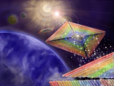 Diffractive solar sail concept