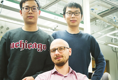 Co-authors Pengju Li, Aleksander Prominski, and Jiuyun Shi.