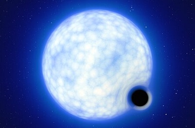 Artist’s impression of VFTS 243 in the Tarantula Nebula.