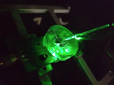 Diamond bright: fluorescence centers