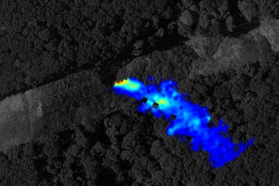 Methane-mapping lidar