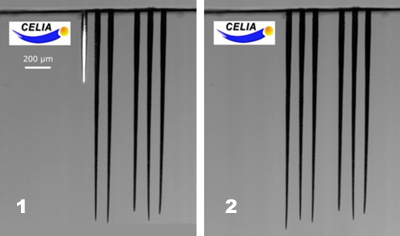New glass micro-drilling method using a femtosecond laser. 