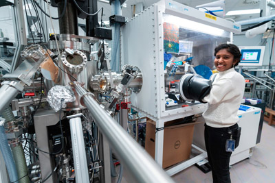 Junia Solomon Sathiaraj, in UT’s Inorganic Material Science Research Group.